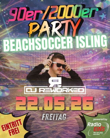 Beachsoccer 90er/2000er-Party
